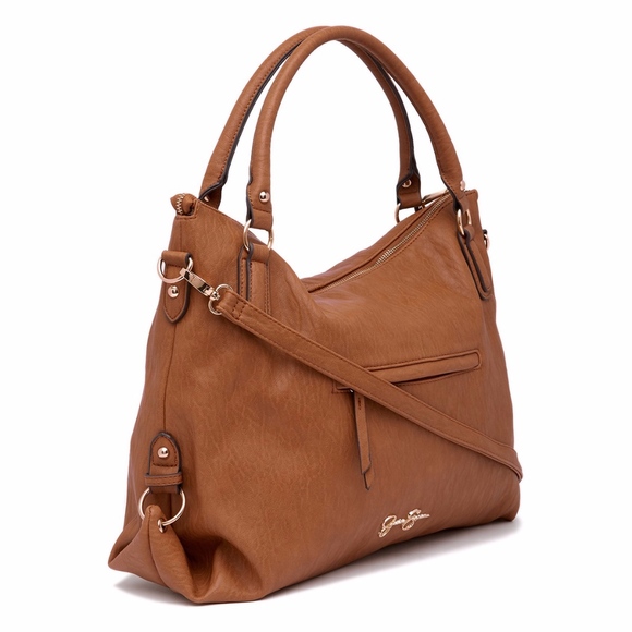 Jessica Simpson Claireen Tote color:Cognac JS53216 - Picture 1 of 3